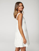 Liberty Broderie Babydoll Dress - Forever New