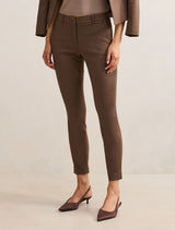 Grace 7/8Th Slim Pants Chocolate Suit Forever New