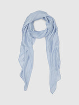 Harper Metallic Scarf 0 Pale Blue Forever New