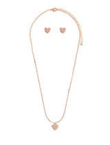 Isabella Heart Necklace & Earrings Set Forever New