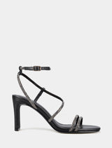 Mila Diamante Heel Black Pewter Forever New