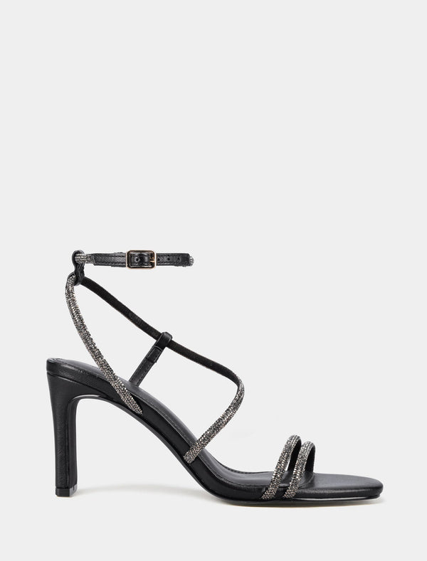 Mila Diamante Heel Black Pewter Forever New