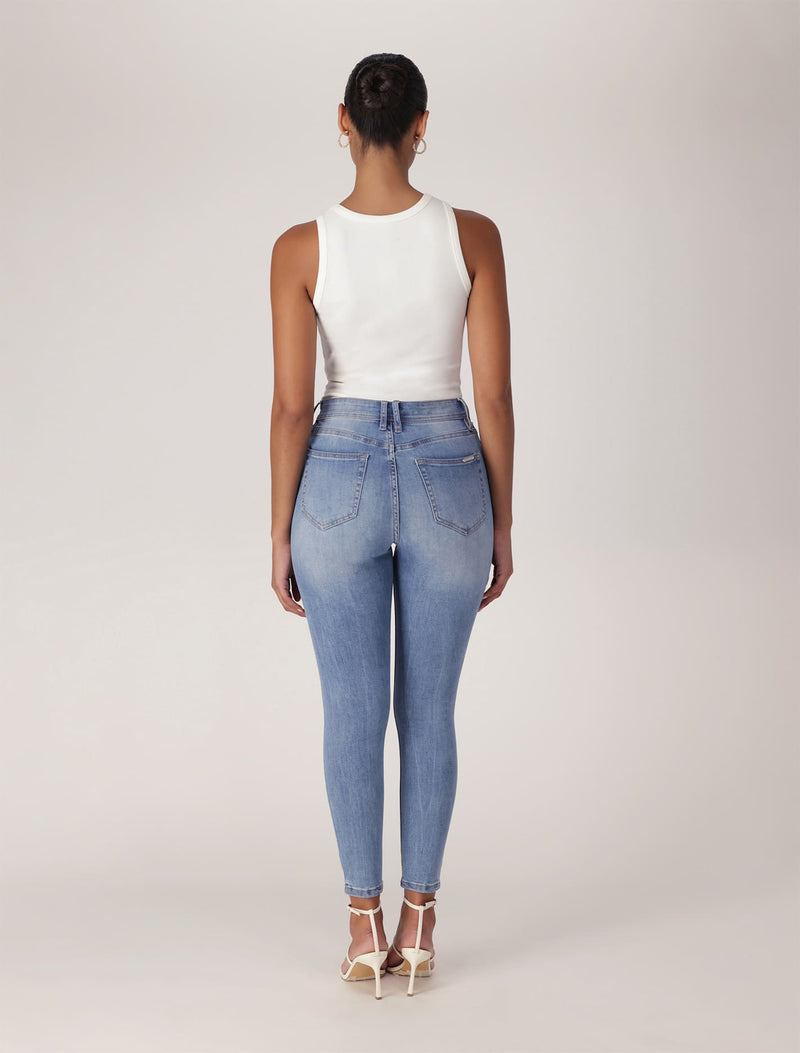 Forever fashion new high waisted jeans