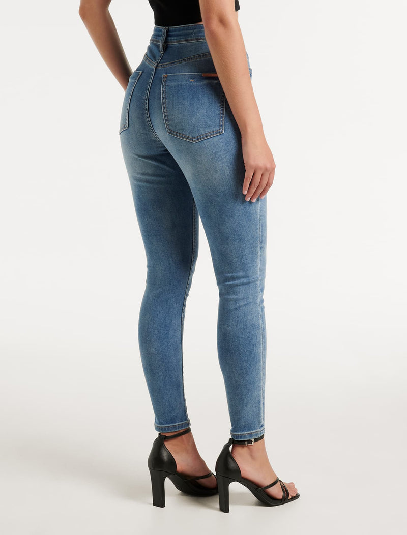 Nala Mid-Rise Skinny Jeans Forever New