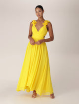 Selena Ruffle Shoulder Maxi Dress Forever New