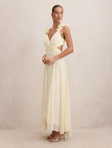 Selena Ruffle Shoulder Maxi Dress Forever New
