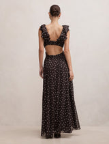 Selena Ruffle Shoulder Maxi Dress Forever New