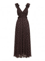 Selena Ruffle Shoulder Maxi Dress Forever New