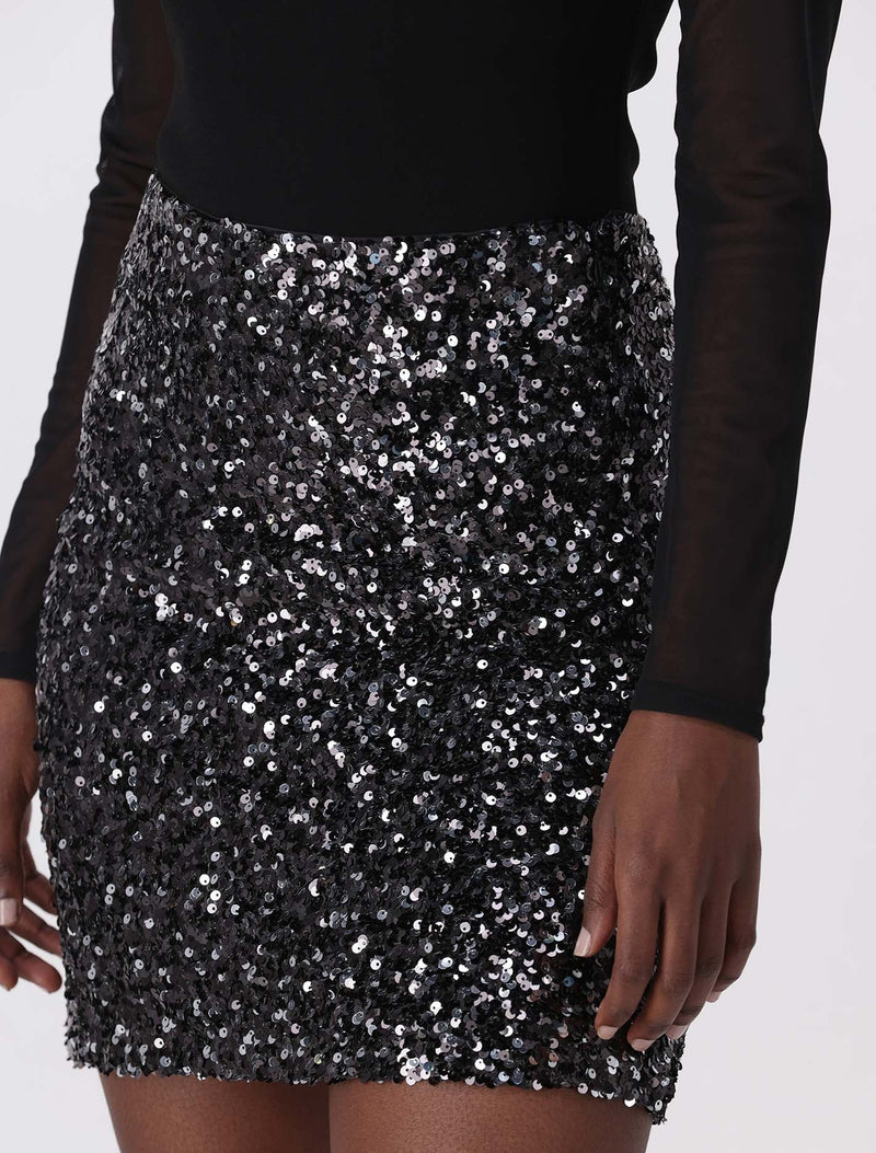 Jasmine Sequin Mini Skirt Forever New