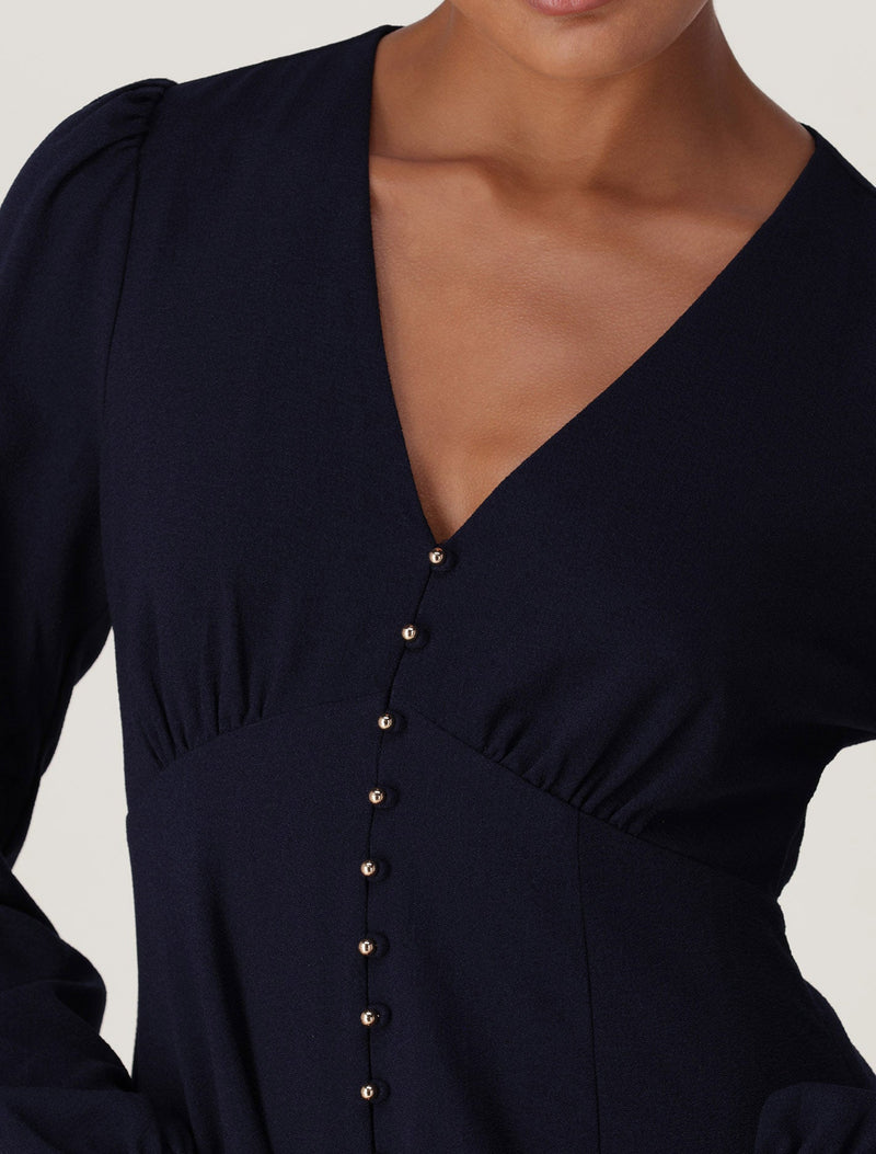 Melody Button Down Mini Dress Forever New