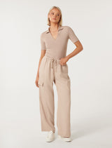 Berlin Short Sleeve Polo Top Forever New