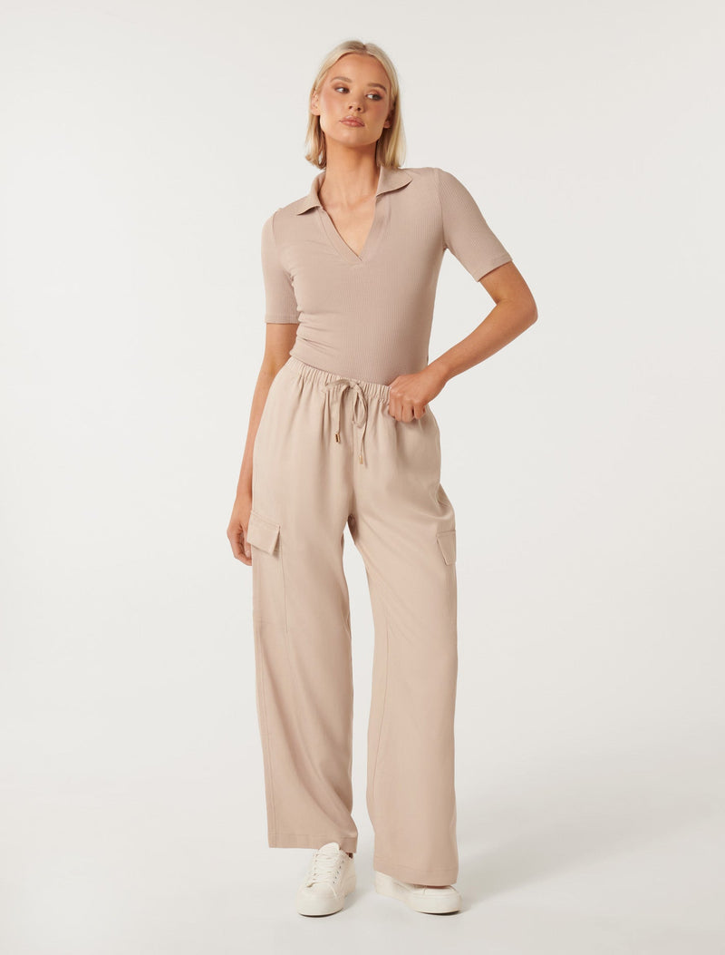 Berlin Short Sleeve Polo Top Forever New