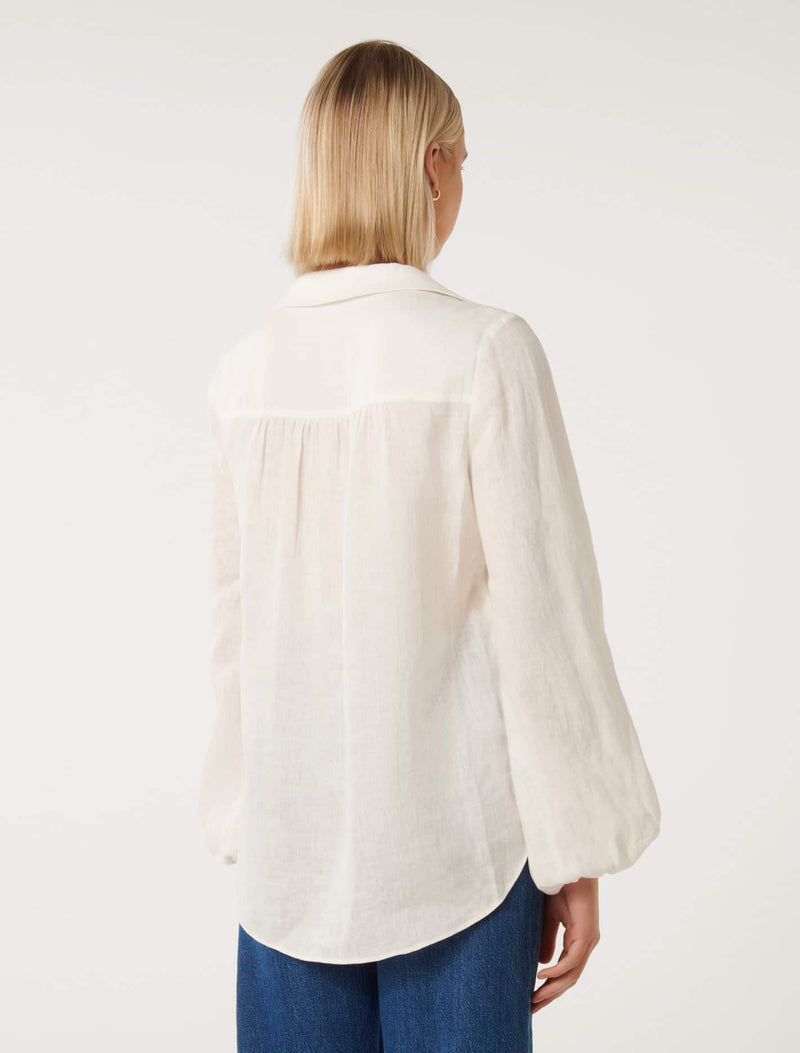 Penn Linen Blouse Forever New