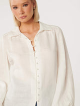 Penn Linen Blouse Forever New