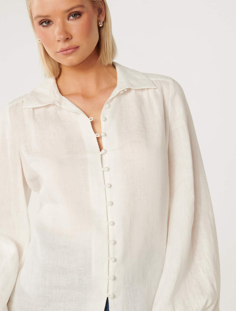 Penn Linen Blouse Forever New