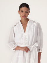 Cecilia Crochet Trim Mini Dress Forever New