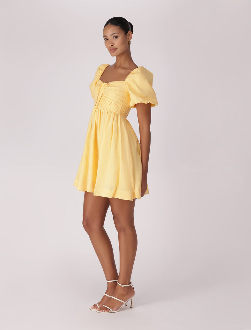 Phoebe Ruched Bodice Mini Dress Forever New