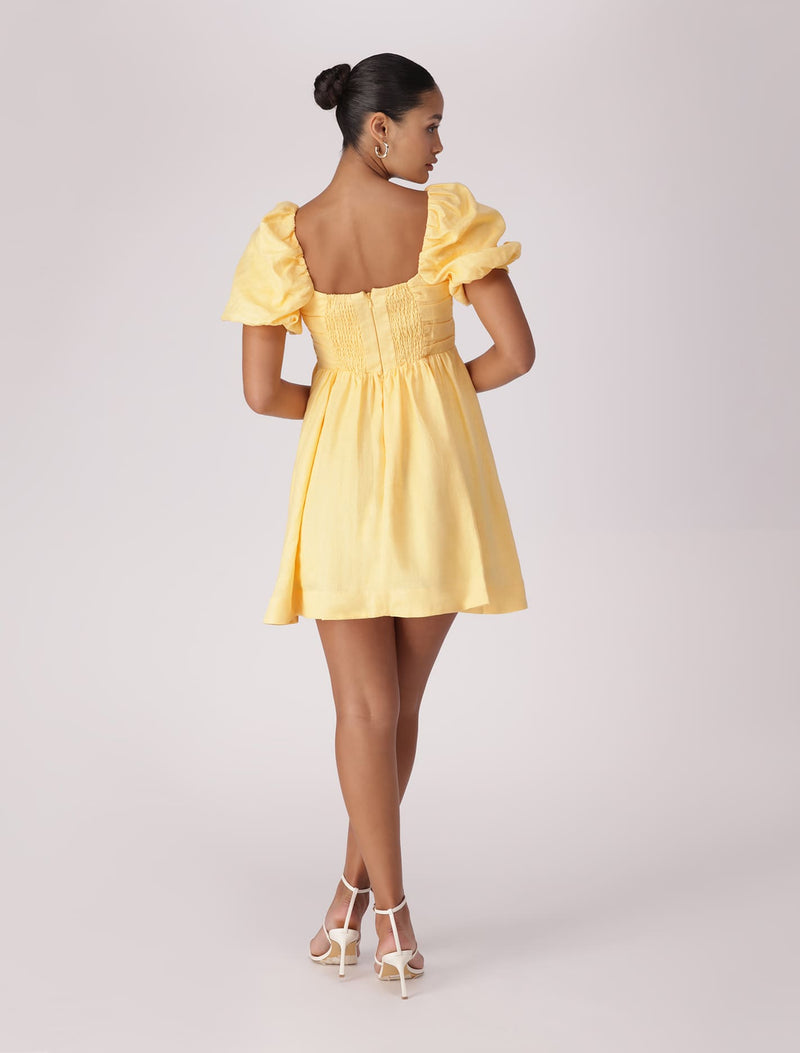 Phoebe Ruched Bodice Mini Dress Forever New