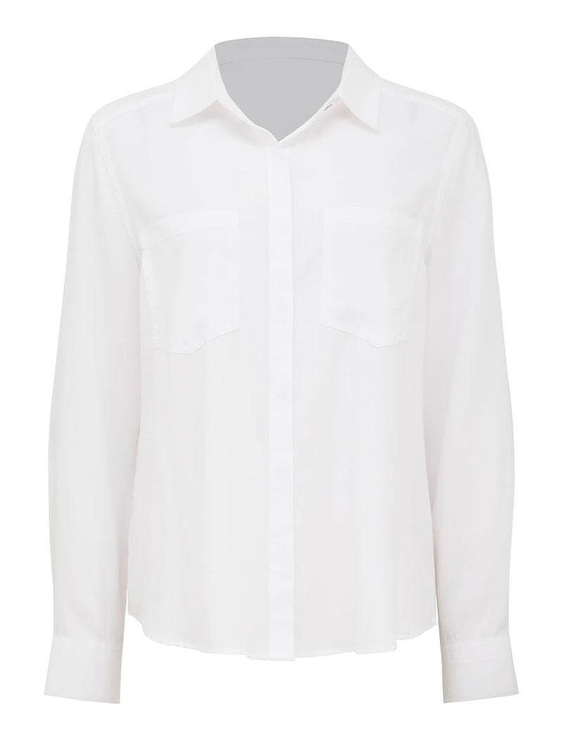 Abigail 3/4 Sleeve Denim Blouse Forever New