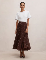 Aurora Petite Pleated Skirt Forever New