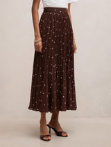 Aurora Petite Pleated Skirt Forever New