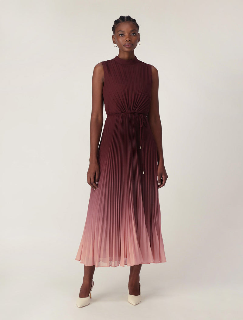 Phillipa Pleated Midi Dress Forever New