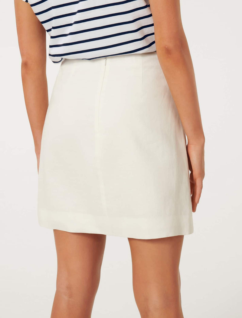 Myah Linen Mini Skirt Forever New