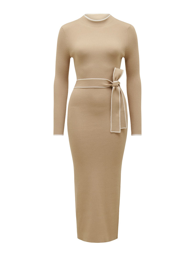 Ariella Tipped Detail Knit Dress Forever New