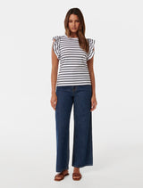 Brenda Ruffle Sleeve T-shirt Forever New