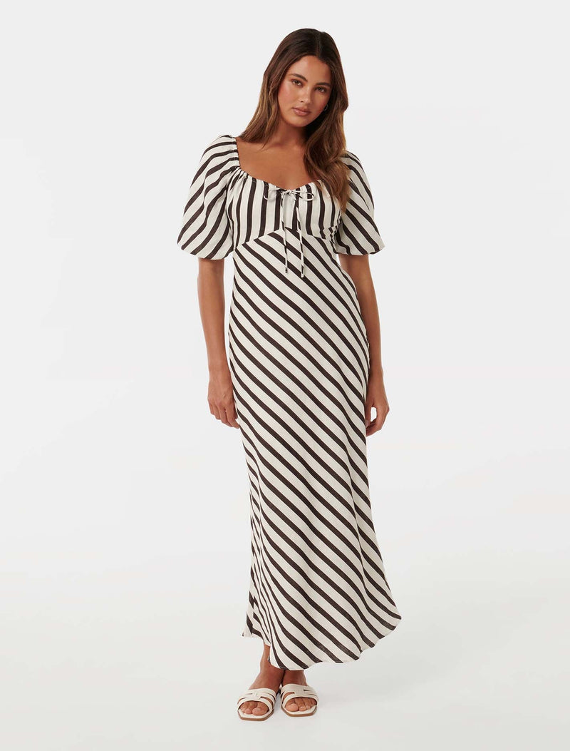 Angela Puff Sleeve Midi Dress Forever New