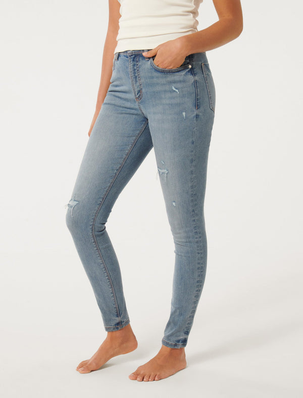 Nala Mid-Rise Skinny Jeans Forever New