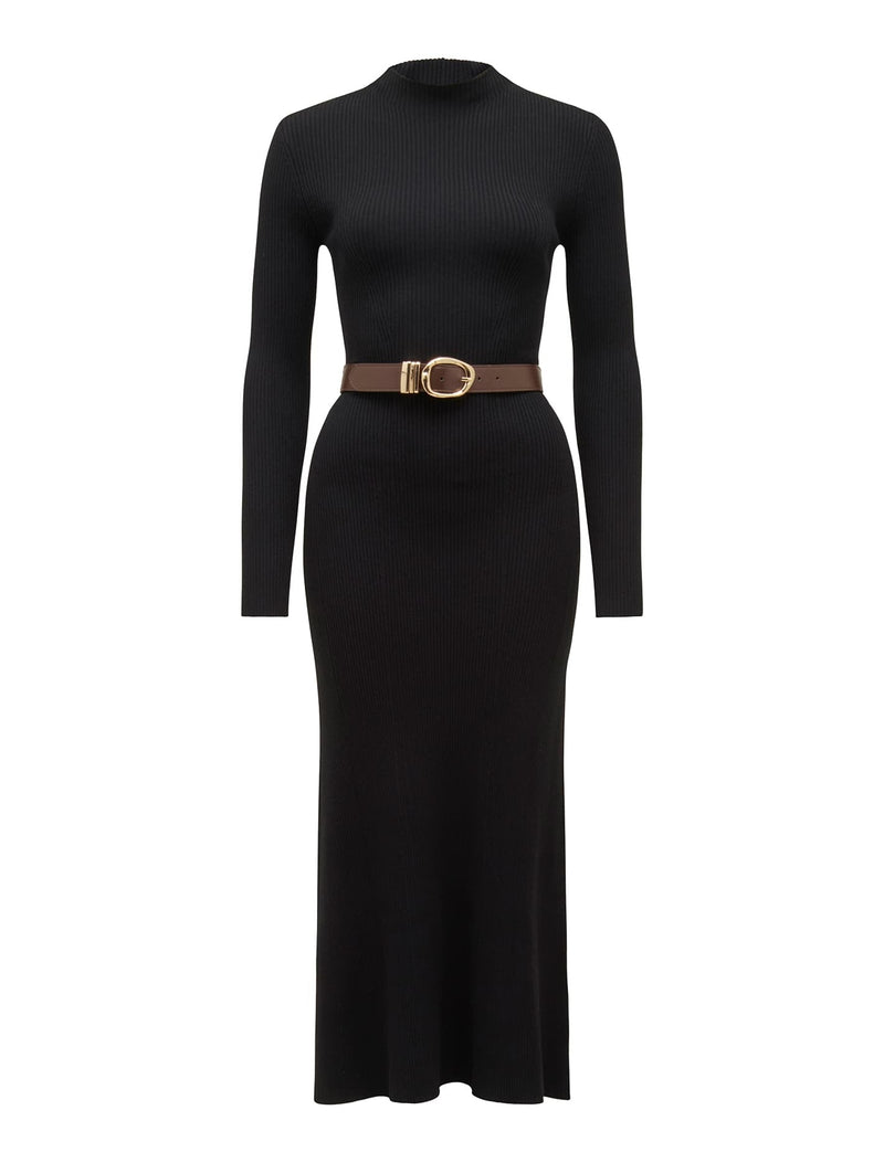 Luisa Fit And Flare Belted Midi Dress Forever New