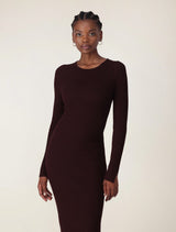 Georgia Textured Crew Neck Dress Forever New