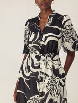 Loren Puff Sleeve Midi Dress Forever New