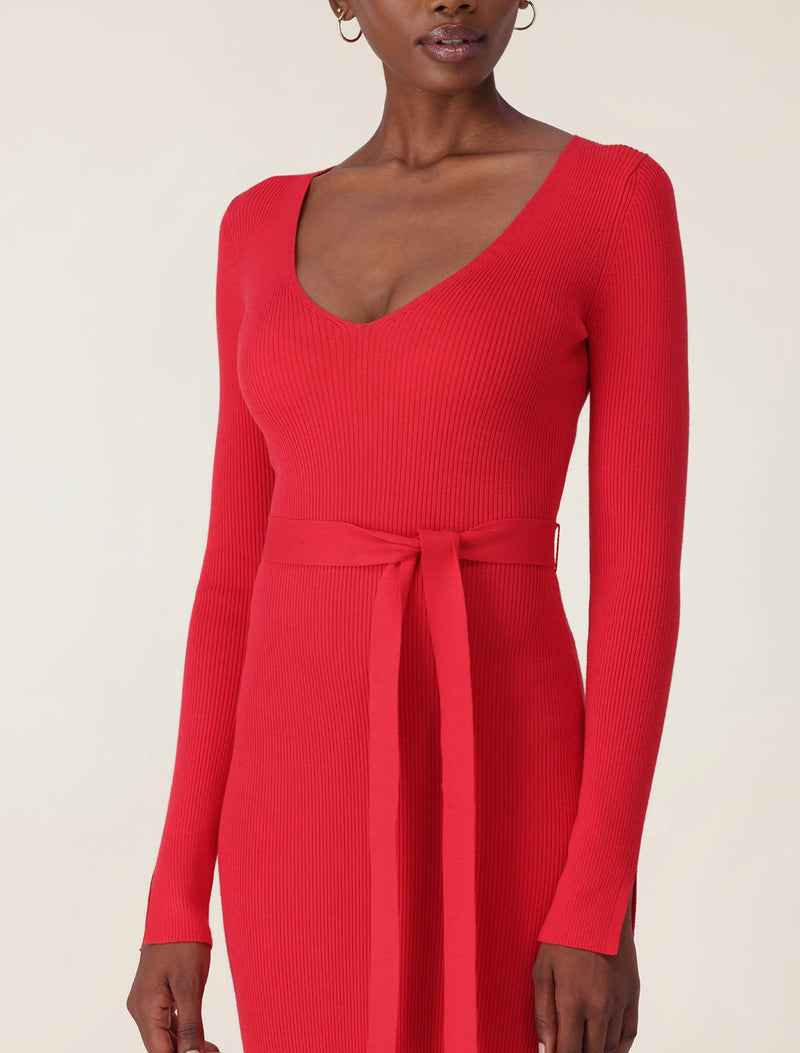 Isobel Rib Knit Midi Dress Forever New