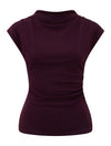 Leenah Grown On Neck Crepe Top