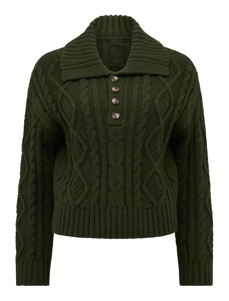 Adelaide Petite Cabled Knit Jumper Forever New