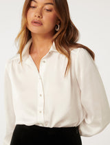 Amelie Embellished Button Shirt Forever New