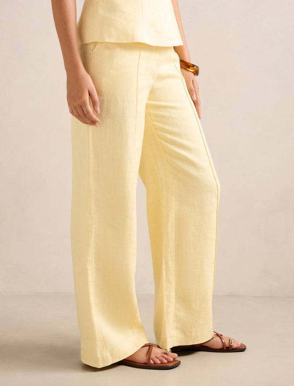 Posey Linen Wide Leg Pants Forever New