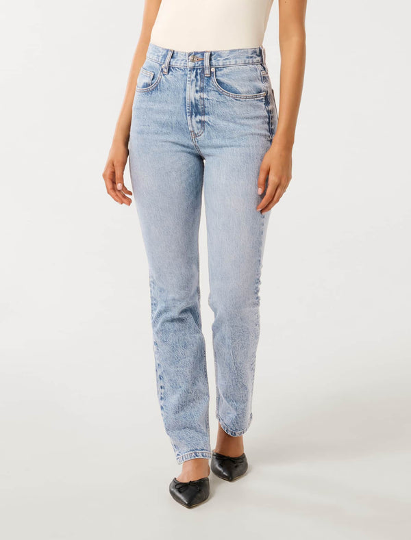 Rebecca High Rise Straight Jeans Forever New