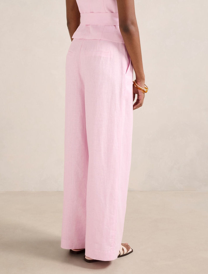 Posey Petite Linen Wide Leg Pants