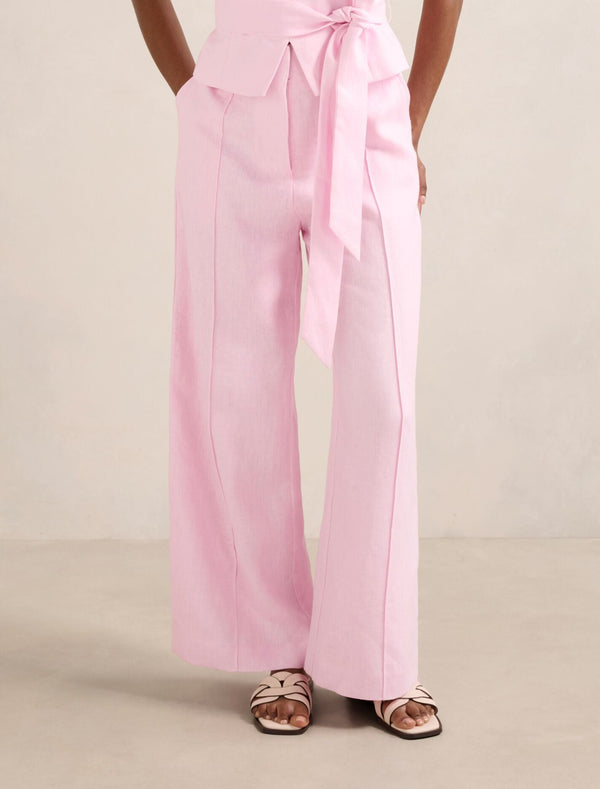 Posey Petite Linen Wide Leg Pants