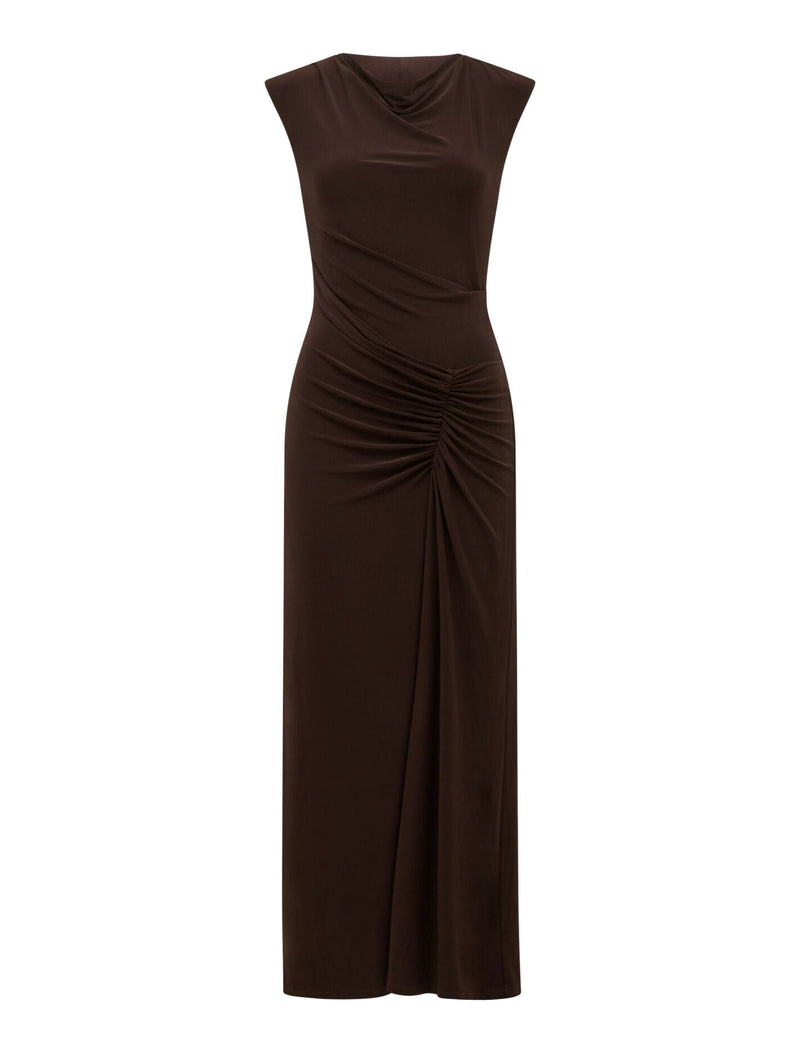 Carrie Draped Bodycon Midi Dress Forever New