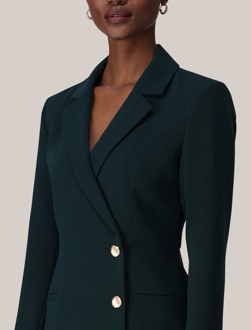 Billie Wrap Blazer Dress Forest Moss | Forever New Billie Wrap Blazer Dress Forest Moss | Forever New