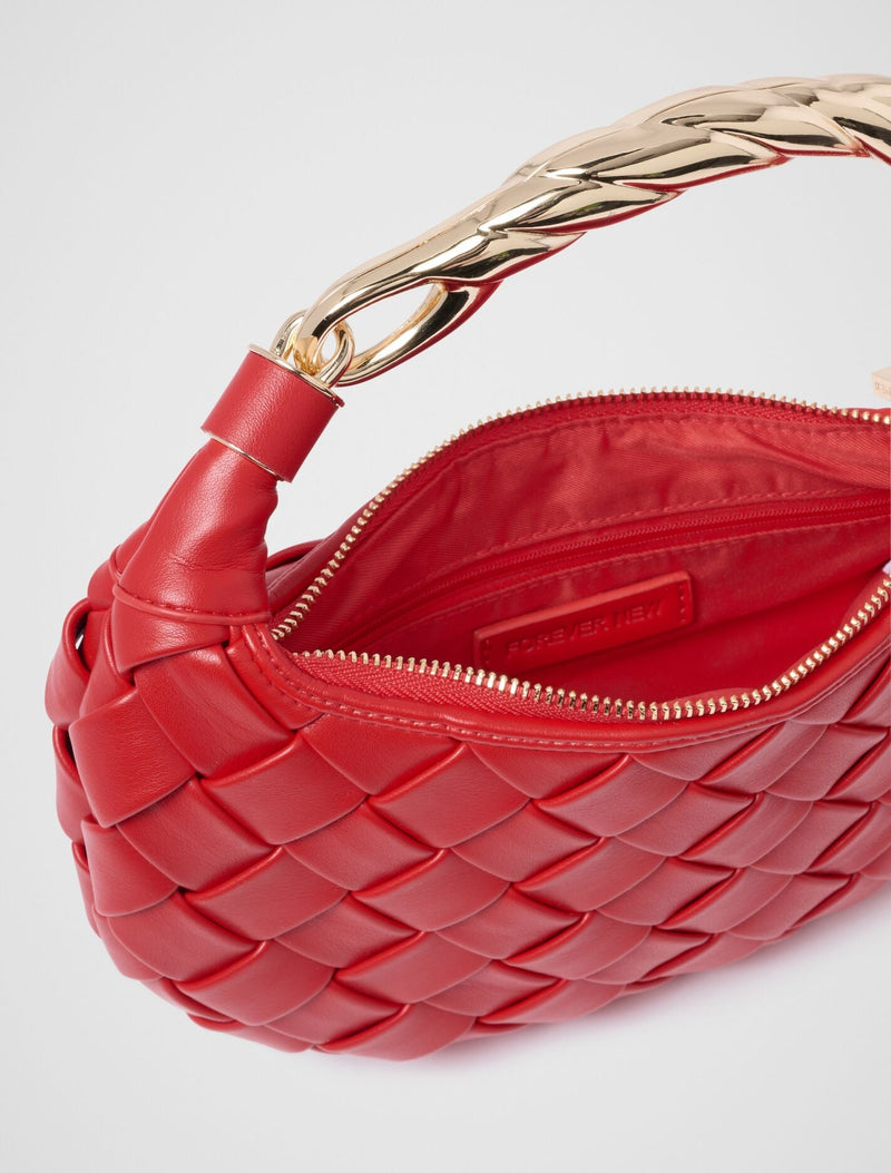 Willa Weave Metal Handle Bag Forever New