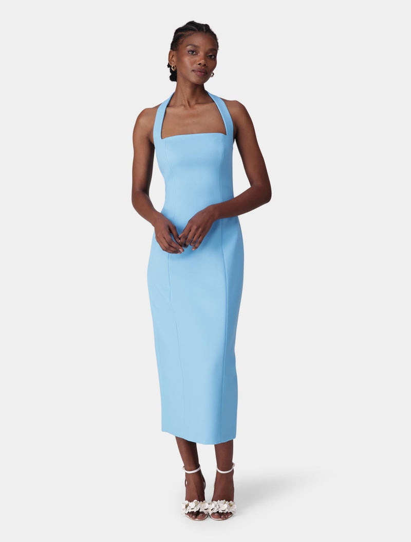 Veronica Halter Bodycon Midi Dress Aquarius | Forever New Veronica Halter Bodycon Midi Dress Aquarius | Forever New