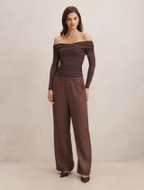 Enya Elastic Wide Leg Pants Forever New