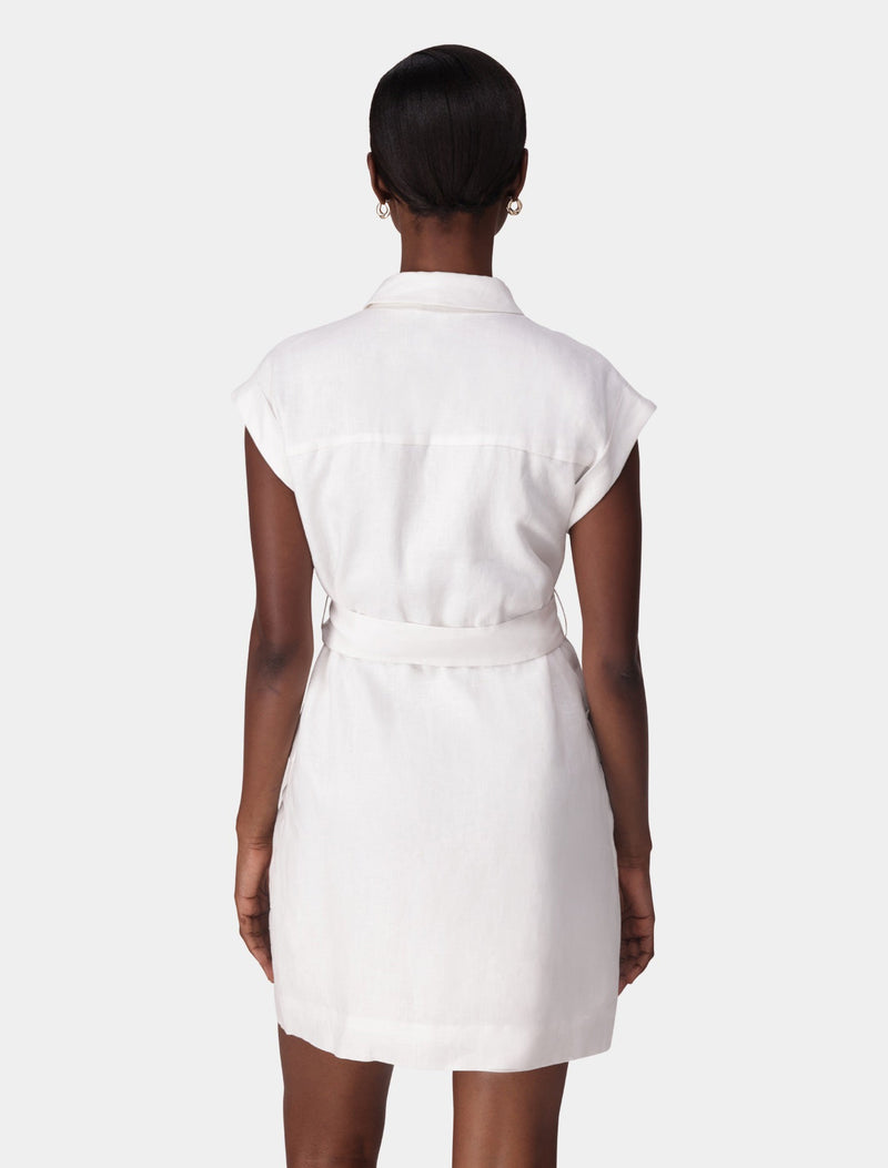 Dehlia Linen Utility Mini Dress Forever New