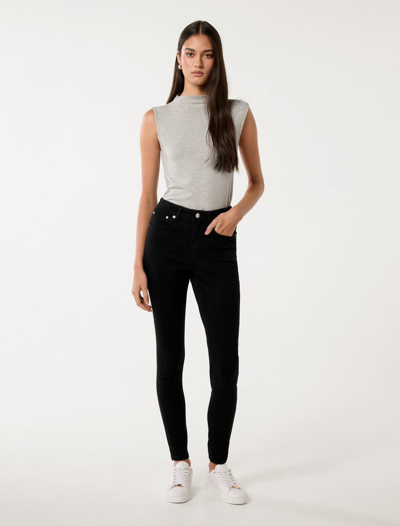 Nala Mid-Rise Skinny Jeans Forever New