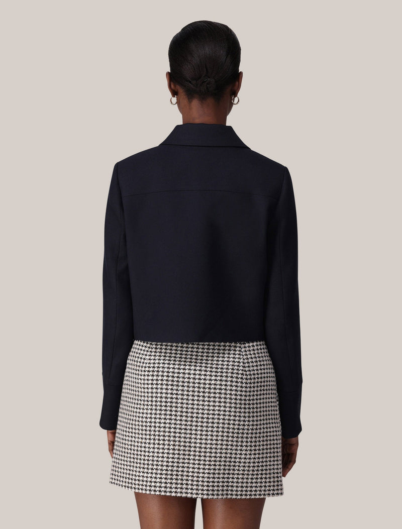 Carson Twill Crop Jacket Forever New